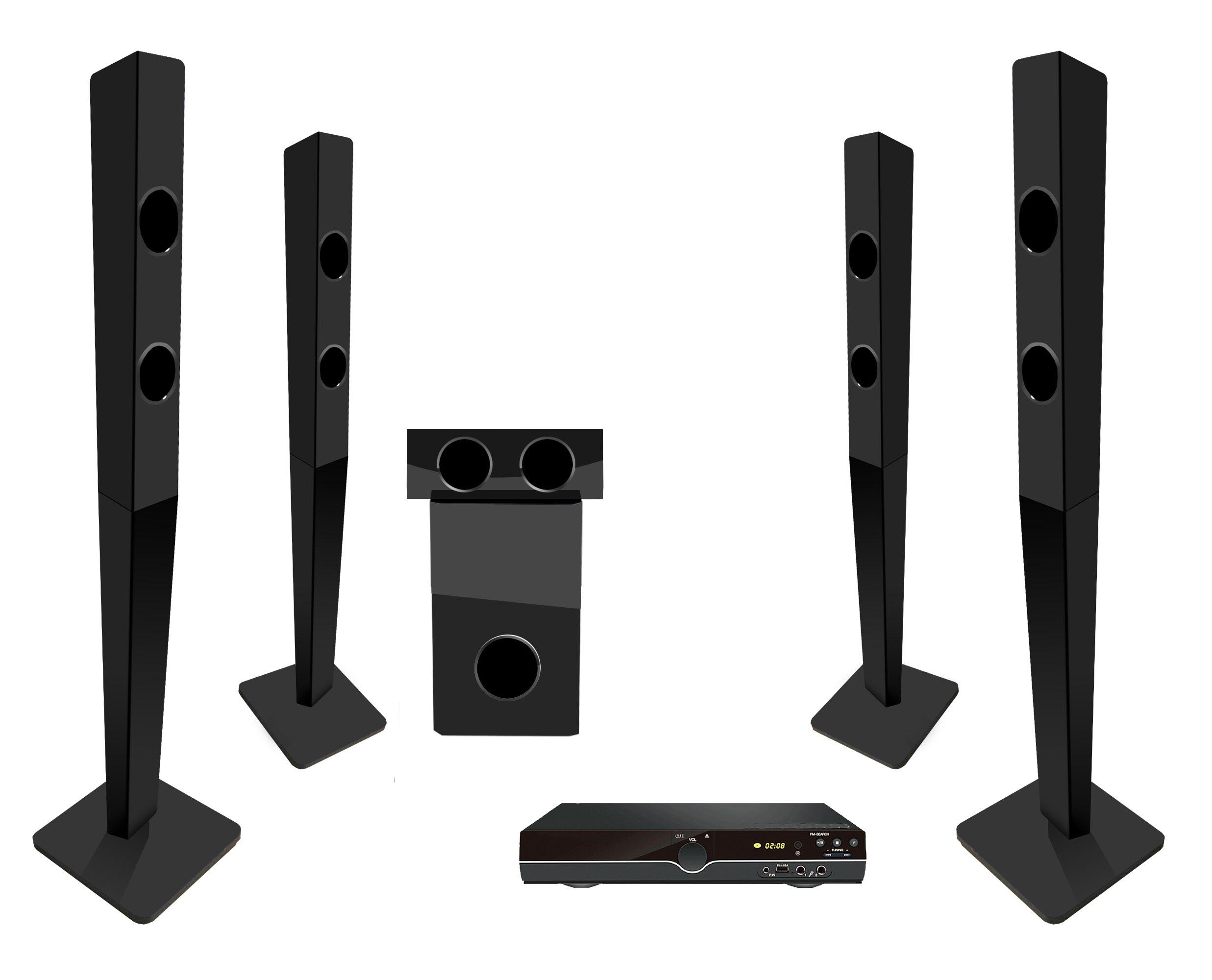 Home Cinema With Wireless Rear Speakers - 2025 Newest 5.1ch Speakers Home Theater