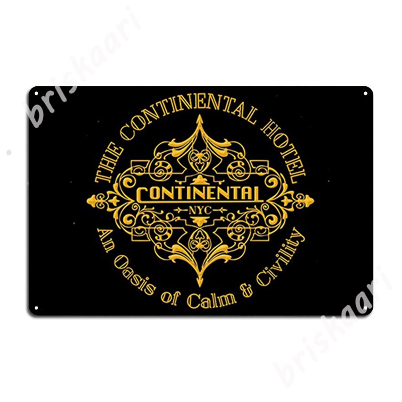 Home Cinema Logo - John Wick Metal Signs Wall Cave