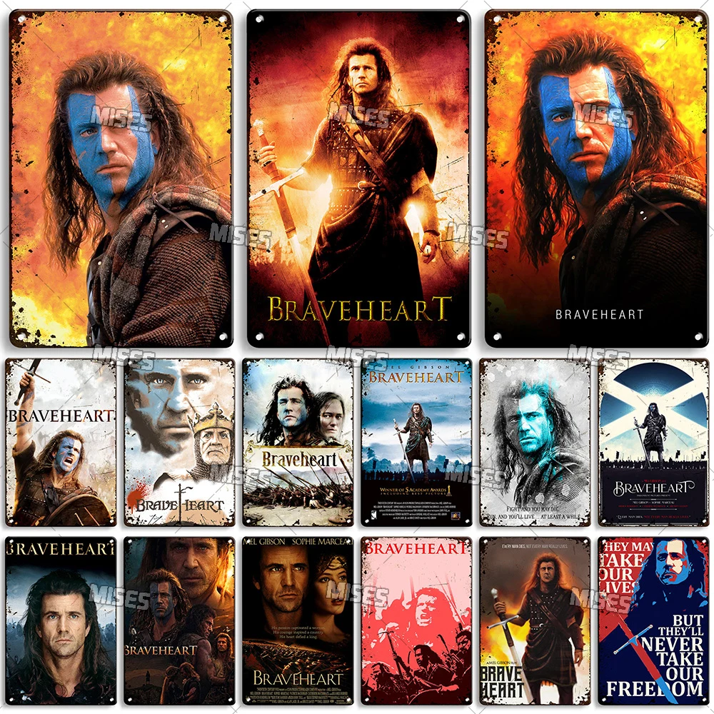 Home Cinema Logo - MISES American Classic Movie Braveheart Metal