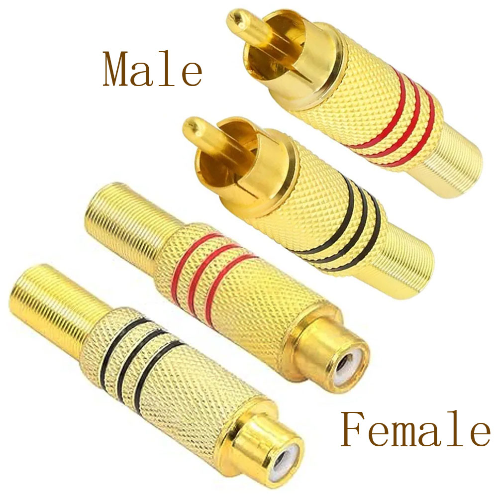 Home Cinema Marantz - 4PCS RCA Plug Gold Plated Solder