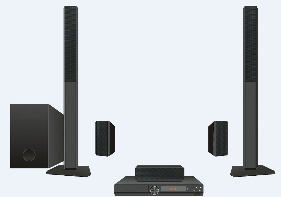 2025 Newest 5.1ch Speakers Hom - Home Cinema With Wireless Rear Speakers review and price