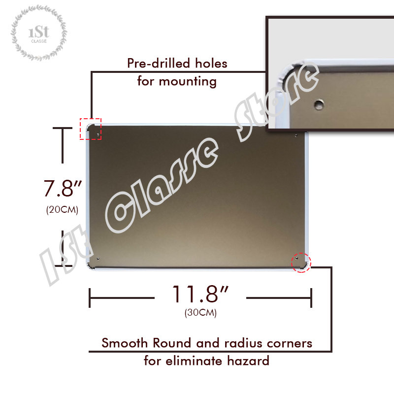 Achtung Minen Tin Sign art wal - Home Cinema Logo review and price
