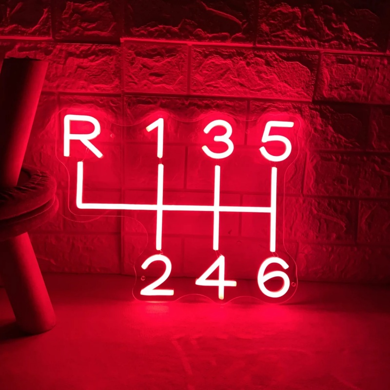 Car Gearbox Neon Sign Led Ligh - Home Cinema Logo review and price