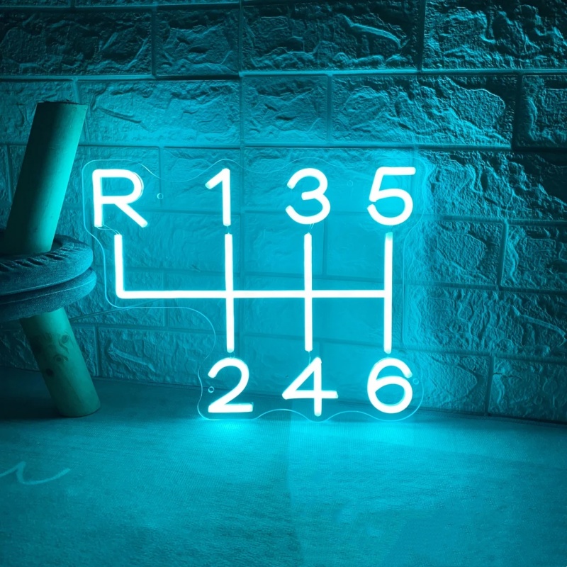 Car Gearbox Neon Sign Led Ligh - Home Cinema Logo review and price