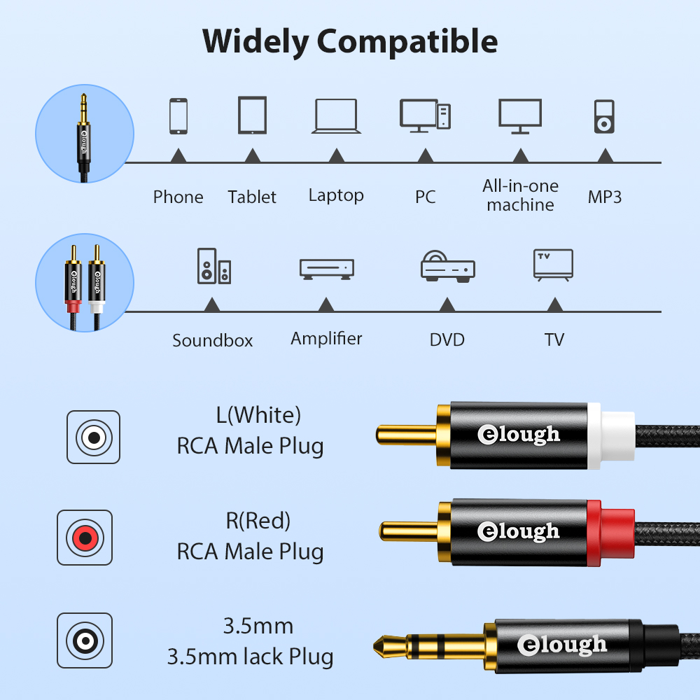 Elough RCA Cable AUX RCA Speak - Home Cinema Marantz review and price