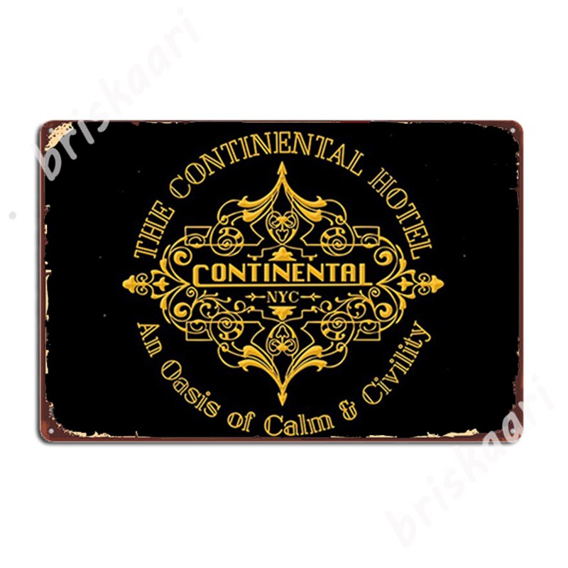 John Wick Metal Signs Wall Cav - Home Cinema Logo review and price