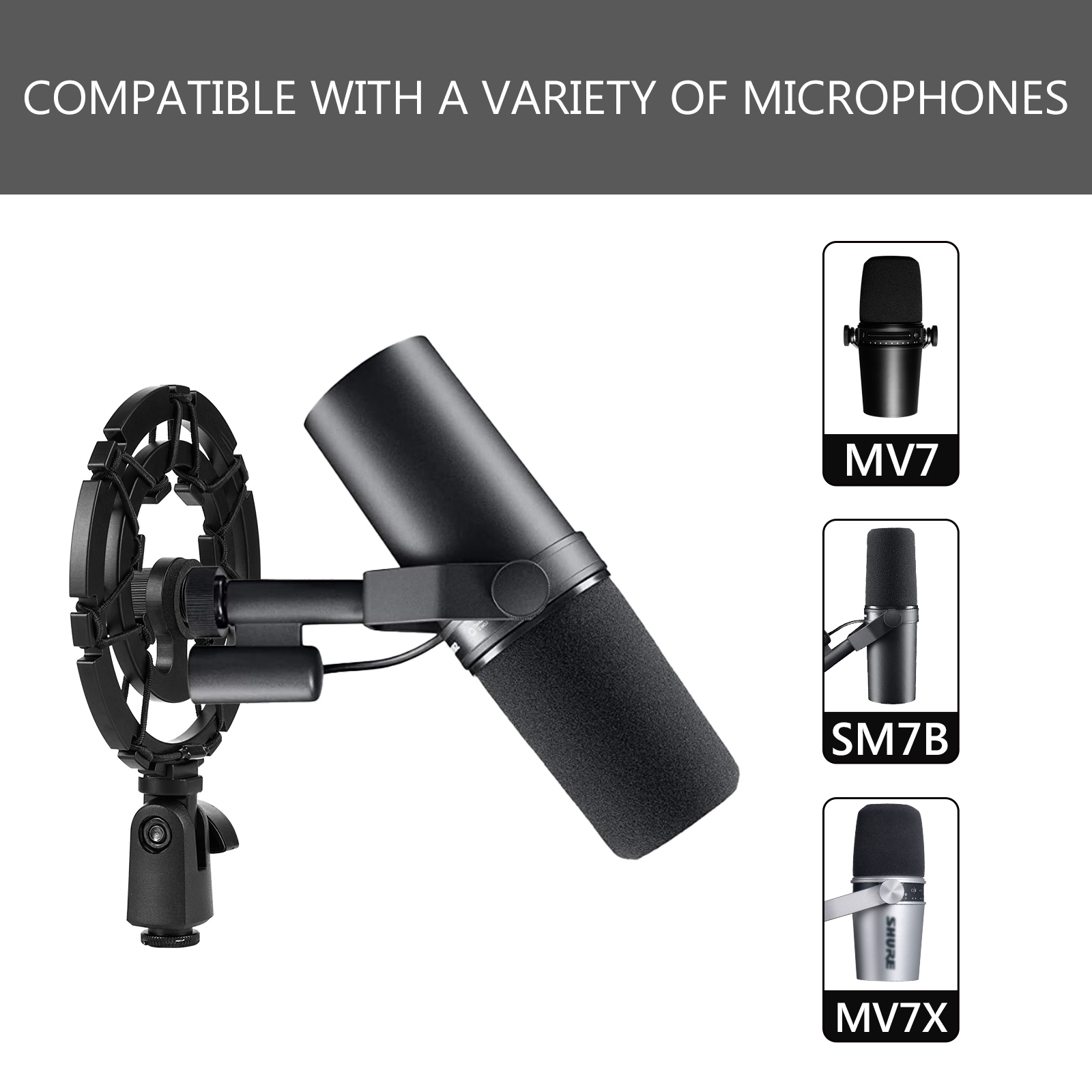 Geekria Microphone Shock Mount - Shure Mic Sm7B review and price