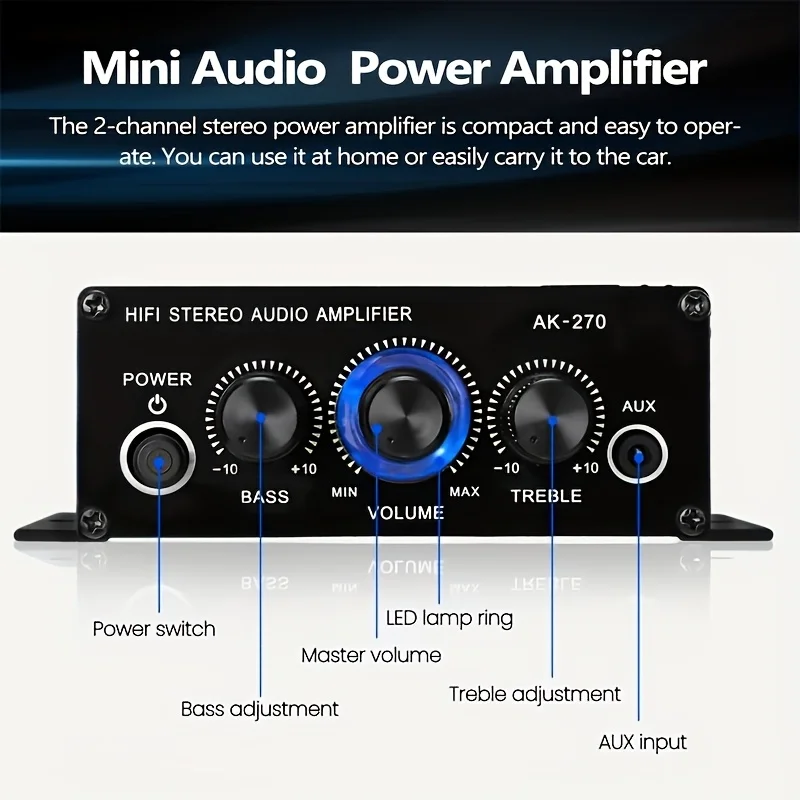 AK-270 400W Mini Power Amplifi - Home Cinema Marantz review and price