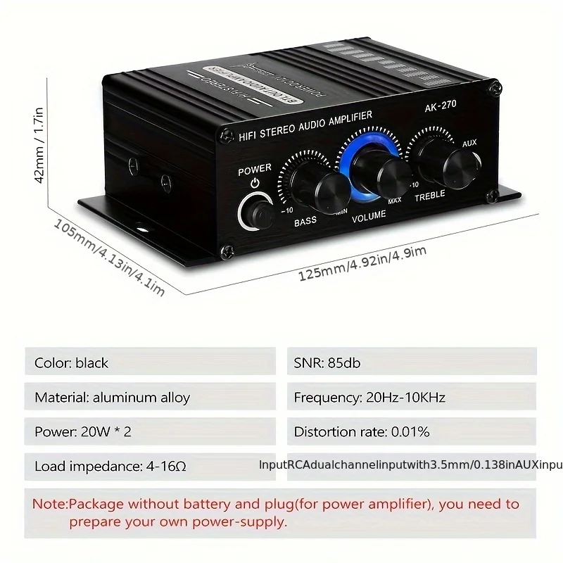 AK-270 400W Mini Power Amplifi - Home Cinema Marantz review and price