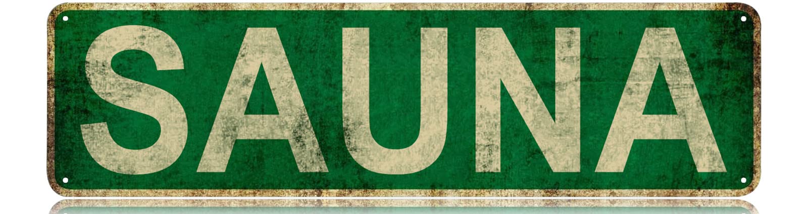Sauna Slim Tin Sign Street Fun - Home Cinema Logo review and price